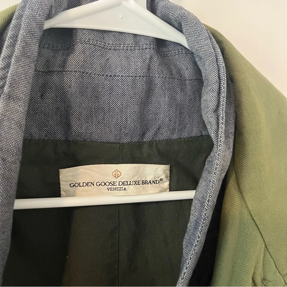 Golden Goose Deluxe Brand Men’s Olive Utility Chore Jacket Made in Italy Medium